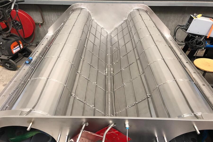 Mineraal geïsoleerde verwarmingskabel gemonteerd op dubbel schroefhuis